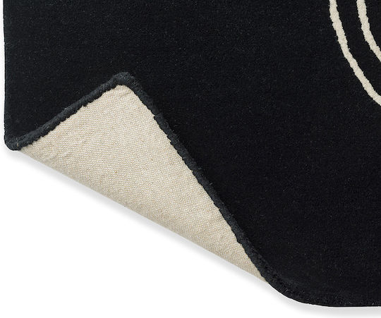 Brink & Campman Décor Flow Caviar Lucrat manual Covor Rectangular Din lână Negru