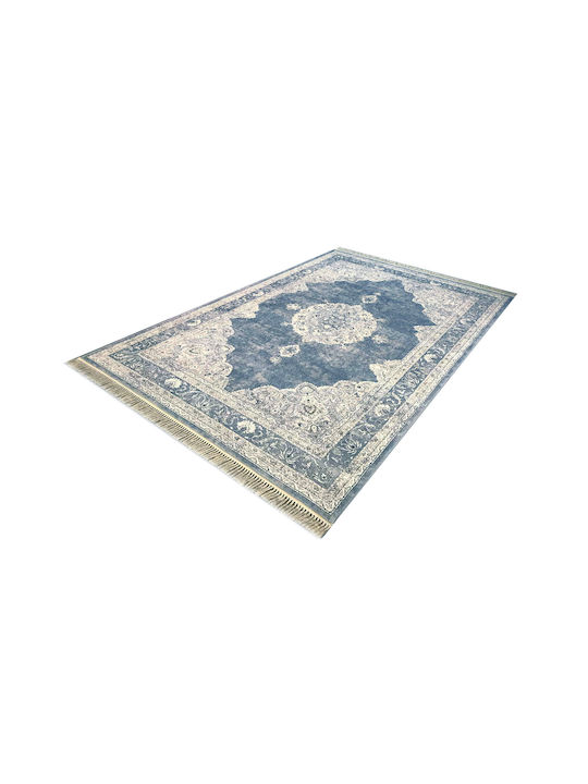 Bekas Carpets Rug Round with Fringes Gray