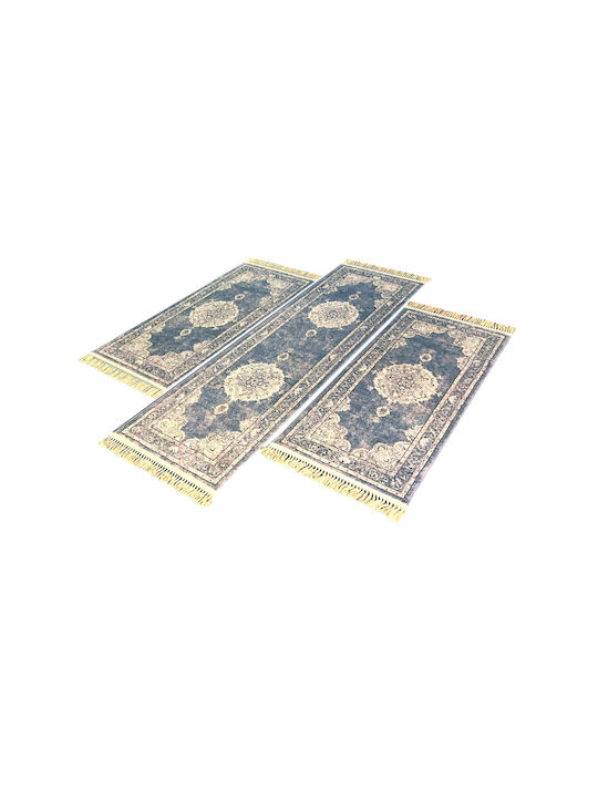Bekas Carpets Σετ Χαλιά Κρεβατοκάμαρας Γκρι 57174-4646 3τμχ