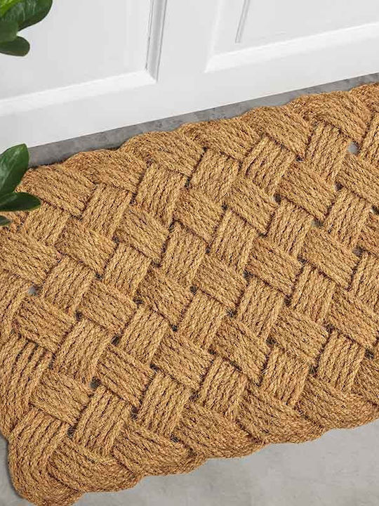 Coconut Fiber Doormat Brown 60x100cm