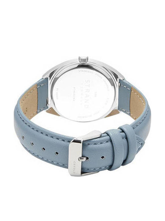 Strand by Obaku Women's Watch with Gray Leather Strap