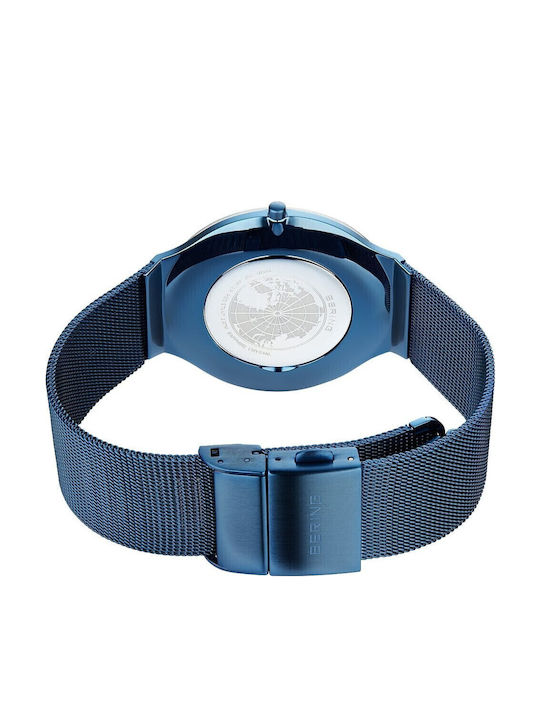 Women's Watch with Navy Blue Metal Bracelet