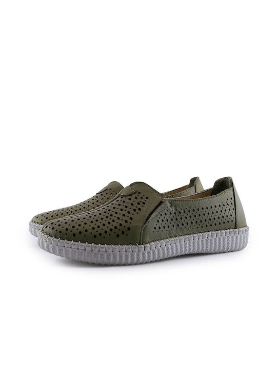 Aerostep Damen Slip-Ons Khaki