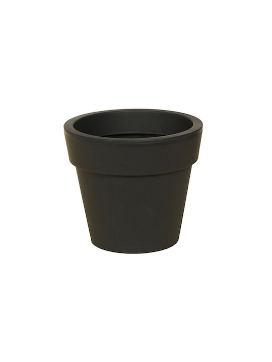 Miltoplast Ios Flower Pot 20x18cm in Black Color 355