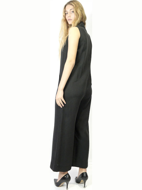 Women's Sleeveless One-piece Suit Black