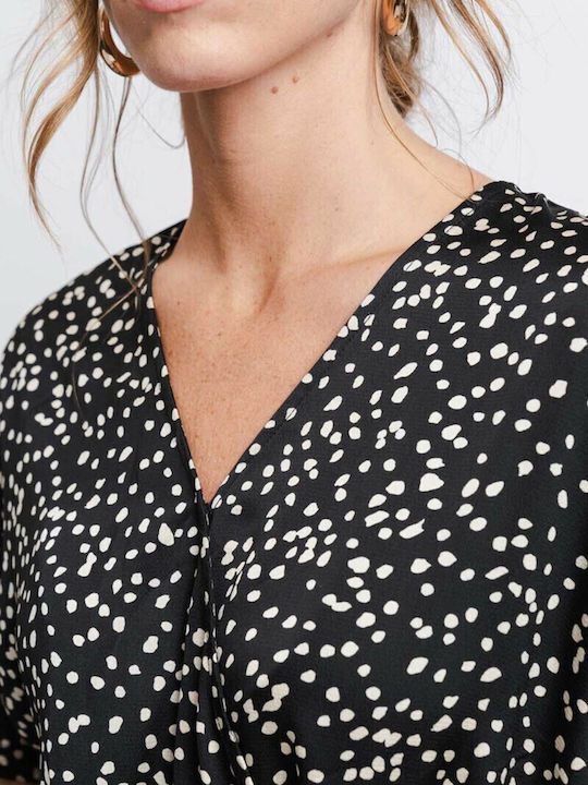 Women's Short-sleeved One-piece Suit Black