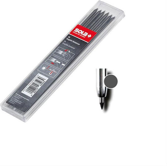 Sola 6 Packages x 6 Pencil Leads Thickness 2.8mm Type HB