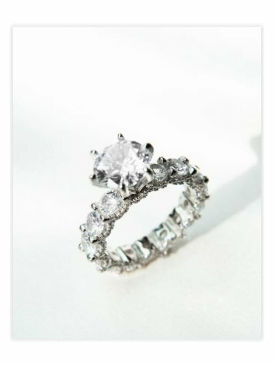 Paraxenies Single Stone Ring From Silver Paraxenies Single Stone Ring From Silver