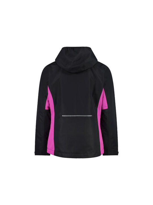 CMP Waterproof Girls Casual Jacket Fuchsia with Ηood