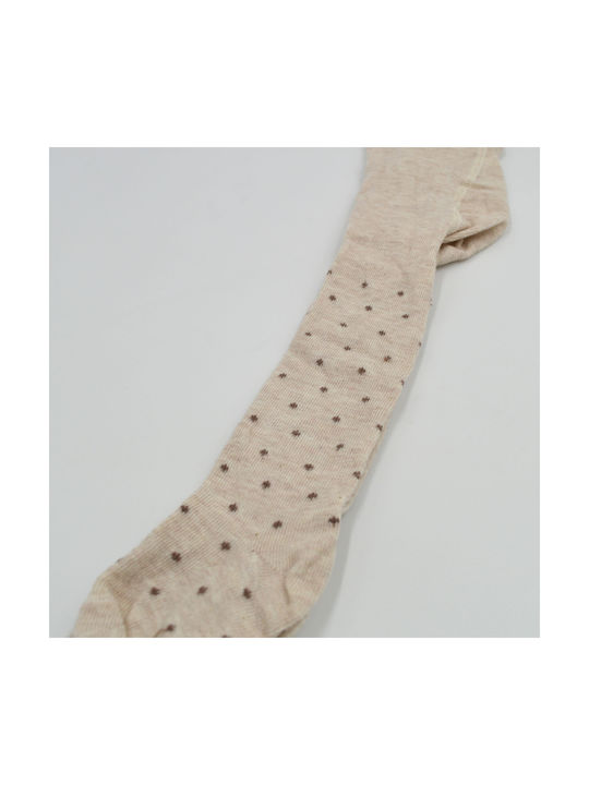 Extan Bebe Polka Dot Kids Tight Beige