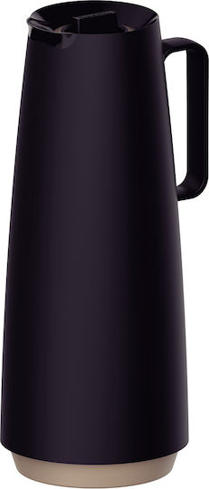 Tramontina Κανάτα Θερμός Πλαστικό / Γυάλινο BPA Free 1lt Μαύρο