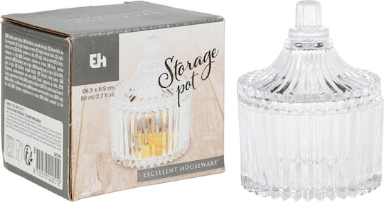 Koopman General Use Glass Jar with Lid Transparent 80ml 1 Piece
