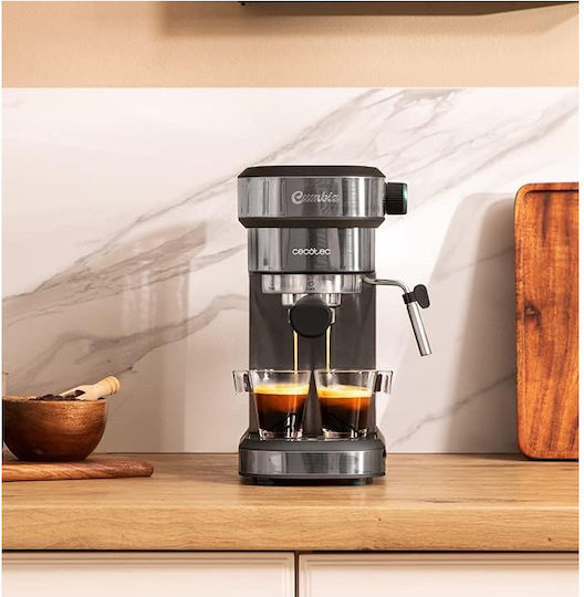 Cecotec Cafelizzia 890 Μηχανή Espresso 1350W Πίεσης 20bar Dark