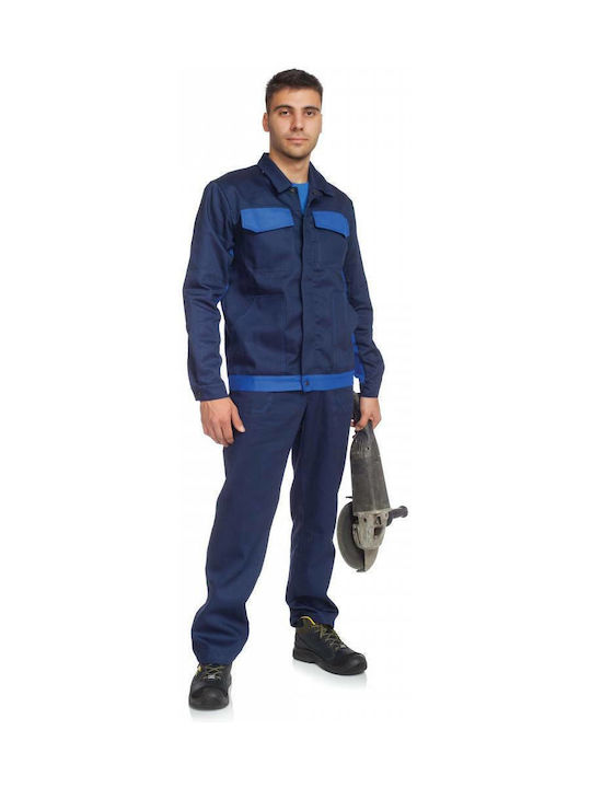 Palltex Work Coveralls Dungarees Cotton Blue