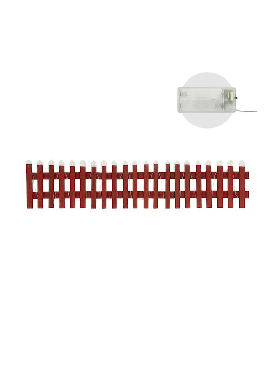 ECD Germany Weihnachts- Beleuchtete Dekorative Darstellung Rot mit Batterie mit Musik 90x21x21cm