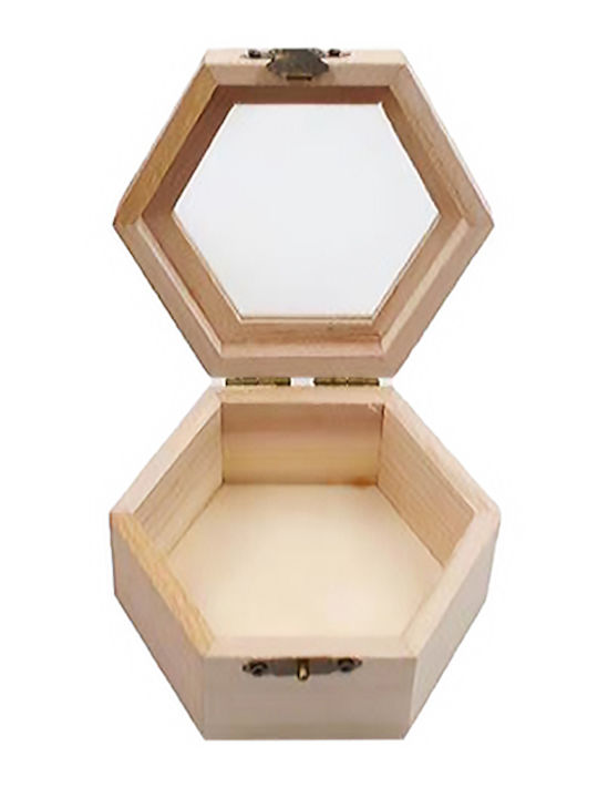 Tpster Cutie Pentru Bijuterii Din Lemn 10.5x9.2x5.5cm Tpster Cutie Pentru Bijuterii Din Lemn 10.5x9.2x5.5cm