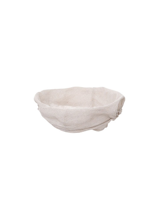 5Five Decorative Basket Wicker with Handles Beige 21x21cm