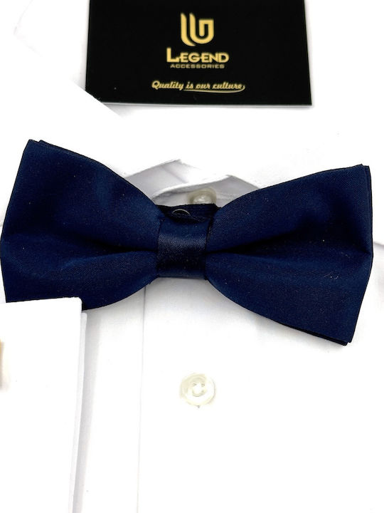 Legend Accessories Bow Tie Set with Pochette Blue