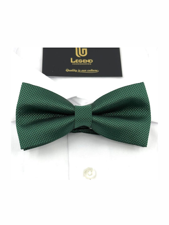 Legend Accessories Bow Tie Set with Pochette Green