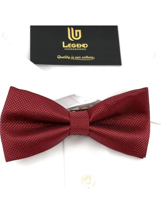 Legend Accessories Bow Tie Set with Pochette Red