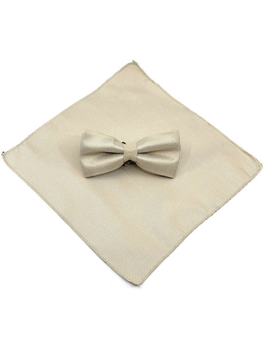 Legend Accessories Bow Tie Set with Pochette White