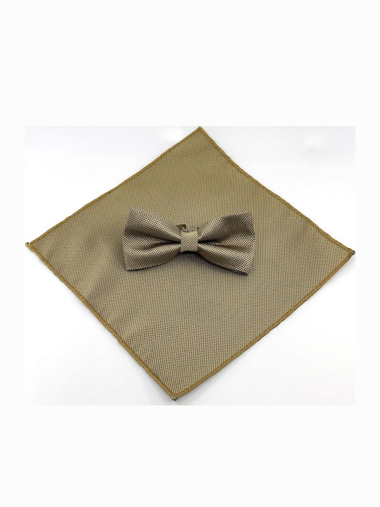 Legend Accessories Bow Tie Set with Pochette Gold