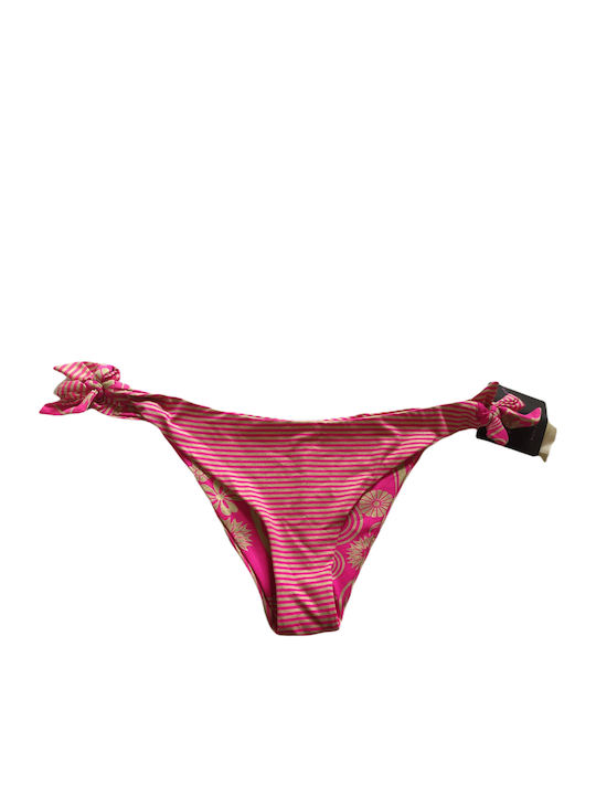 Bikini Slip mit Schnürchen Rosa