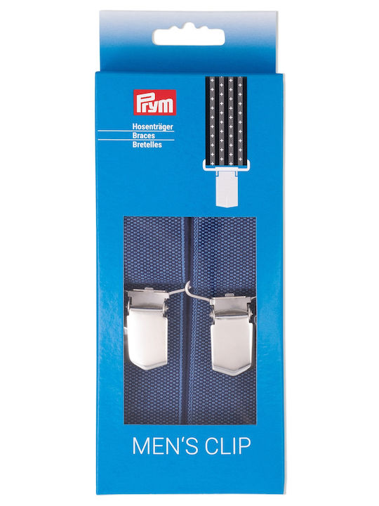 Prym Suspenders Printed Navy Blue
