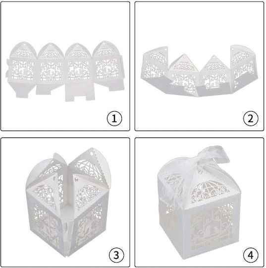Nuova Vita Paper Box for Wedding Favors Ecru 1pcs