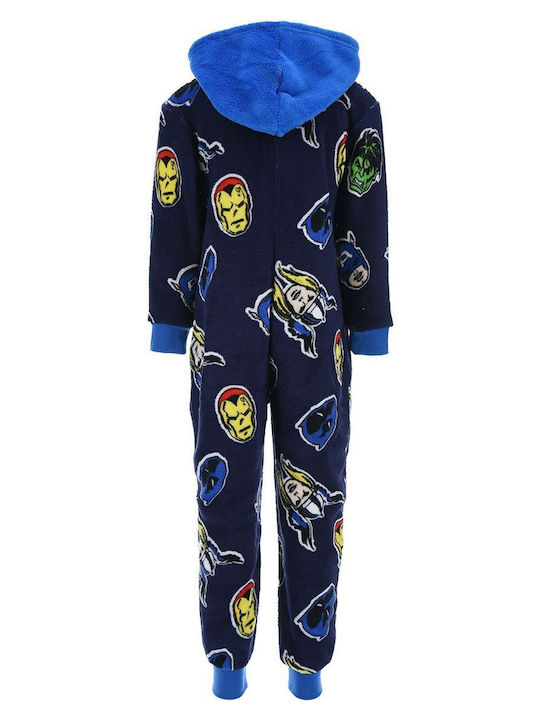 Marvel Kids Winter Fleece Onesie Blue