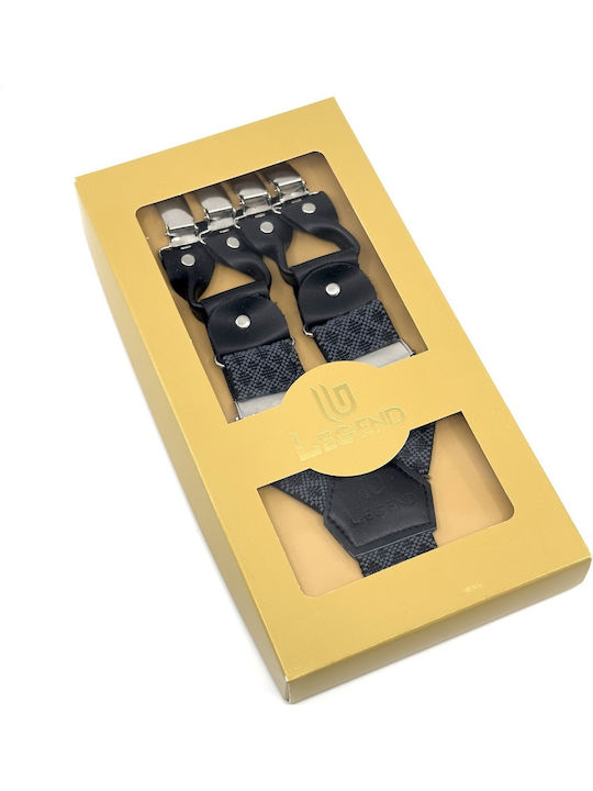 Legend Accessories Тиранти Отпечатани Сив