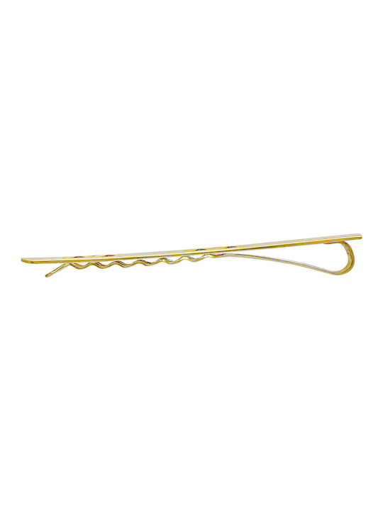 Kiriakos Gofas Gold Tie Clip Gold 14K 5.6x0.6cm