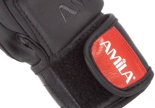AMILA MMA-Handschuhe aus Kunstleder Schwarz