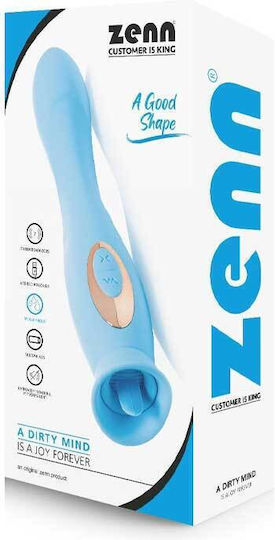 Zenn Klitoris Vibrator 19.5cm Petrol Blau