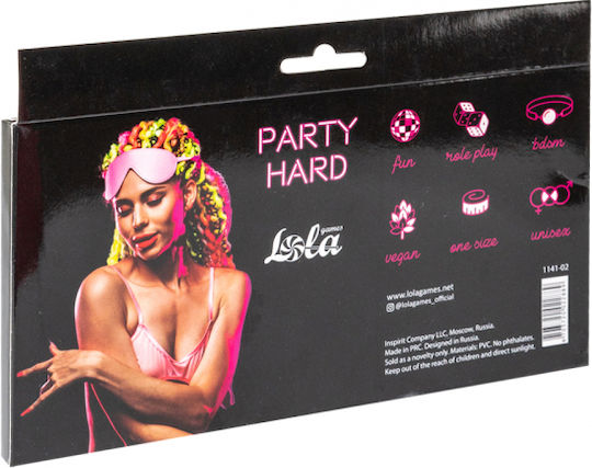 Lola Games Party Hard BDSM Маска в Розов Цвят