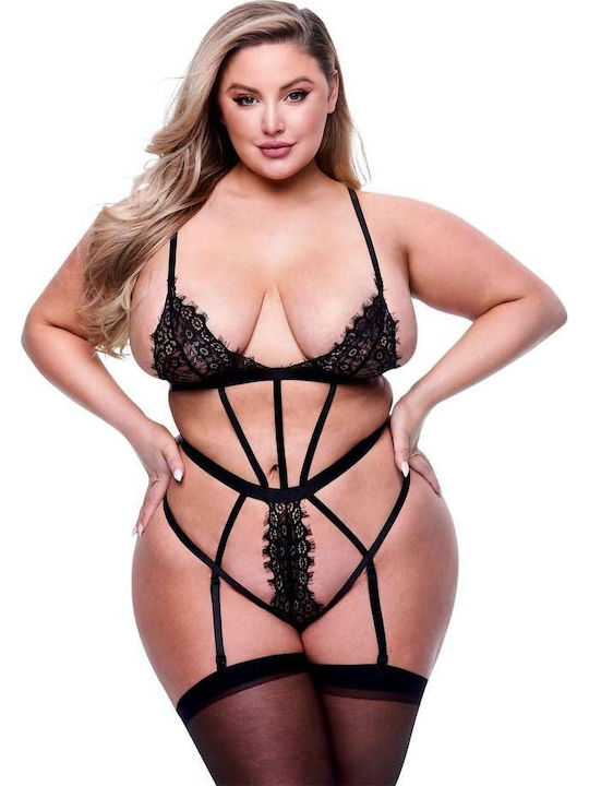 Baci Lingerie Секси Боди Черен