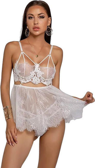 La Lolita Amsterdam Louisa Sexy Lingerie Set with Transparency Orange