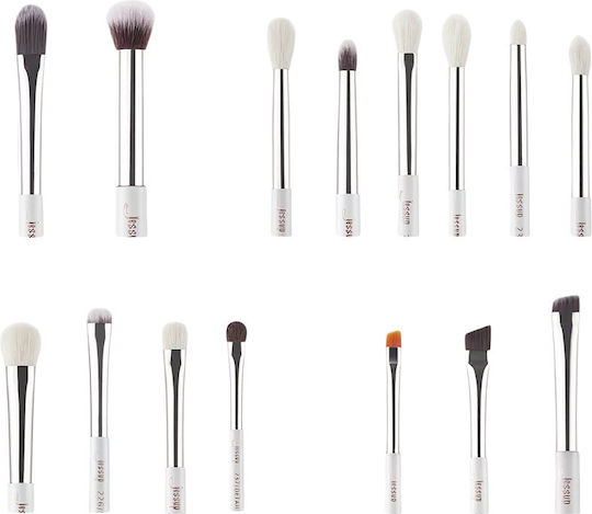 Jessup Beauty Professional Set with Makeup Brushes made of Natural Hair Brushes 15pcs