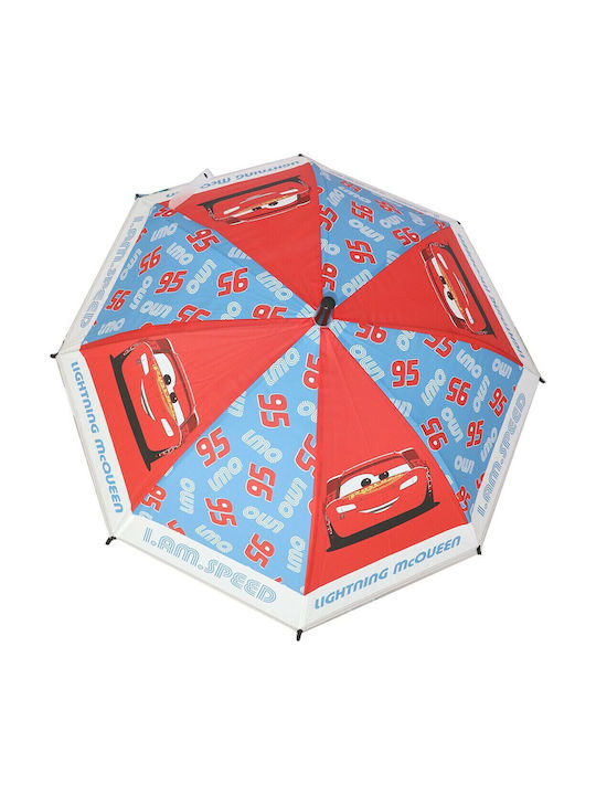 Disney Kinder Regenschirm Gebogener Handgriff Cars Blau mit Durchmesser 75cm.