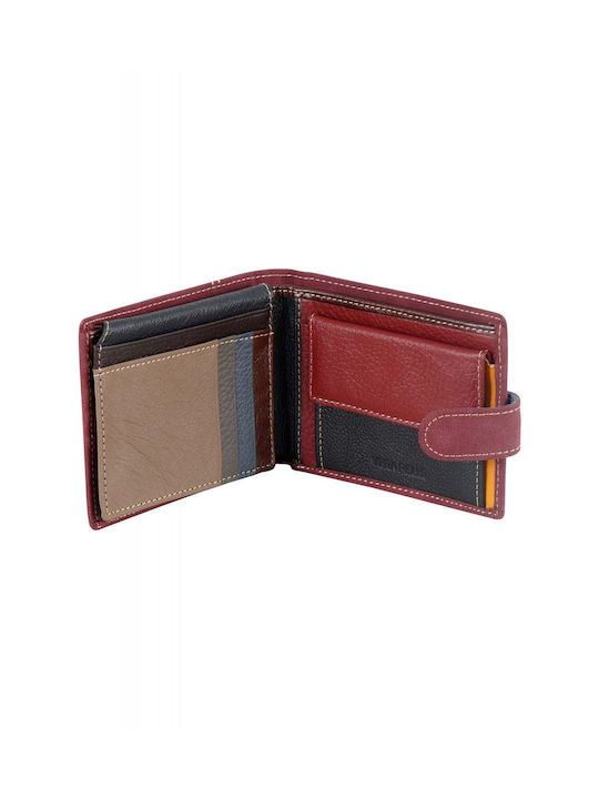 G Secret Men's Leather Wallet Burgundy