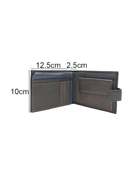 Gift-Me Men's Leather Card Wallet Brown