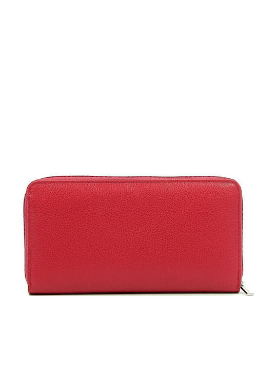 Small Leather Women's Wallet Red