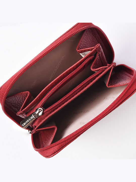 Small Leather Women's Wallet Classic Burgundy