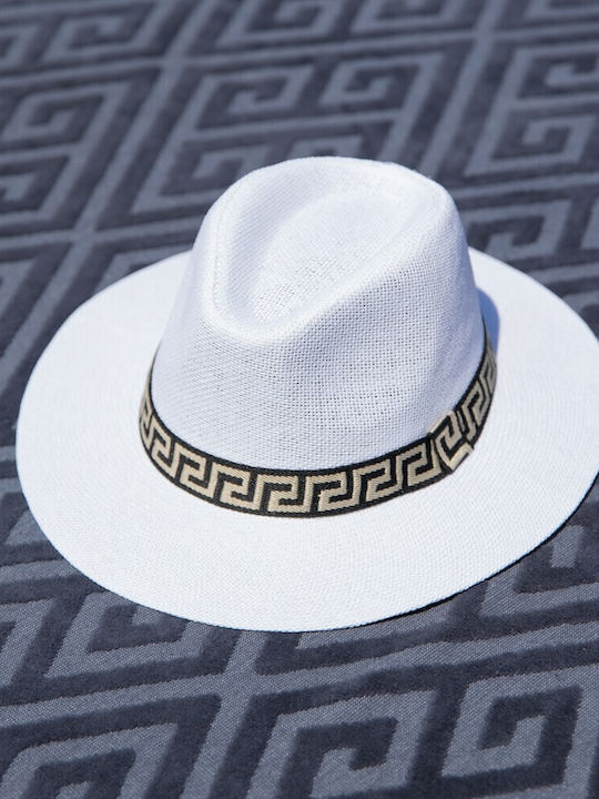 Aquablue Paie Pălărie pentru Bărbați Stil Pescăresc Alb