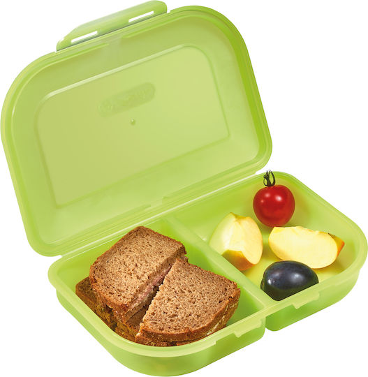 Herlitz Plastik Kinder Lebensmittelbehälter Grün 23 x 15.5 x 4cm