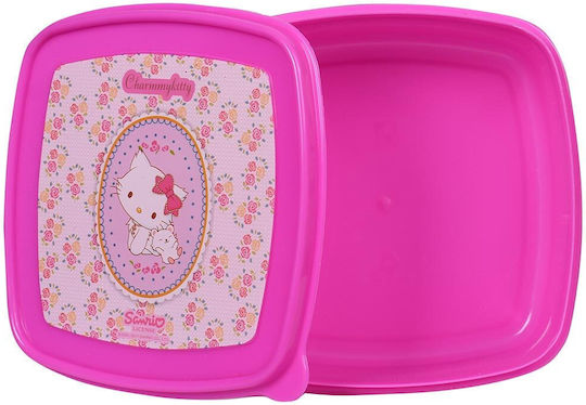 Sunce Πλαστικό Παιδικό Δοχείο Φαγητού Hello Kitty Πολύχρωμο