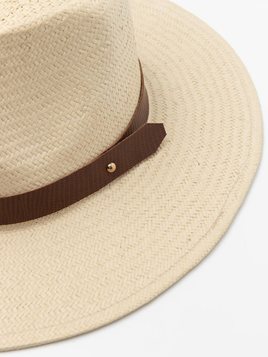 Aristoteli Bitsiani Men's Hat Fedora Beige