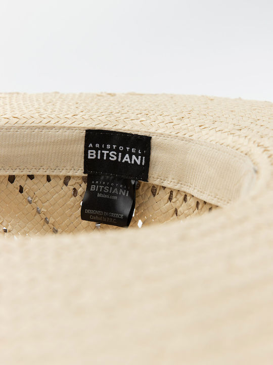 Aristoteli Bitsiani Men's Hat Fedora Beige