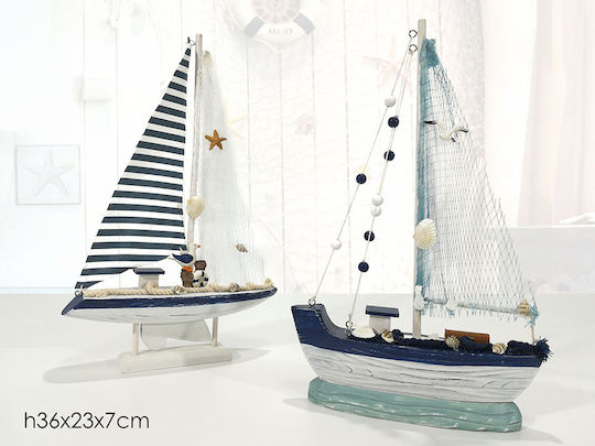 General Trade Διακοσμητικό Καράβι Ξύλινο 36x23x7cm