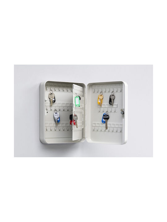 Thirard Wall Key Hook Metallic 93 Hooks With Lock 30x24x7.5cm